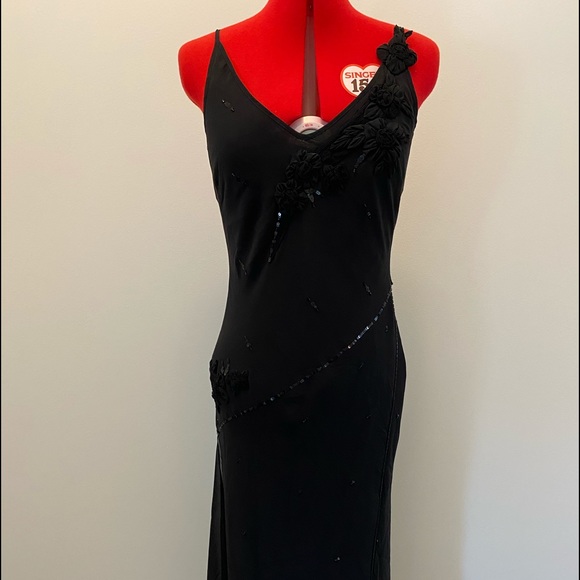 next Dresses & Skirts - Next Beautiful chiffon black dress - size 10